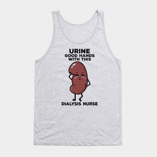 Cute Dialysis Nurse Urine Good Hands Pun Tank Top